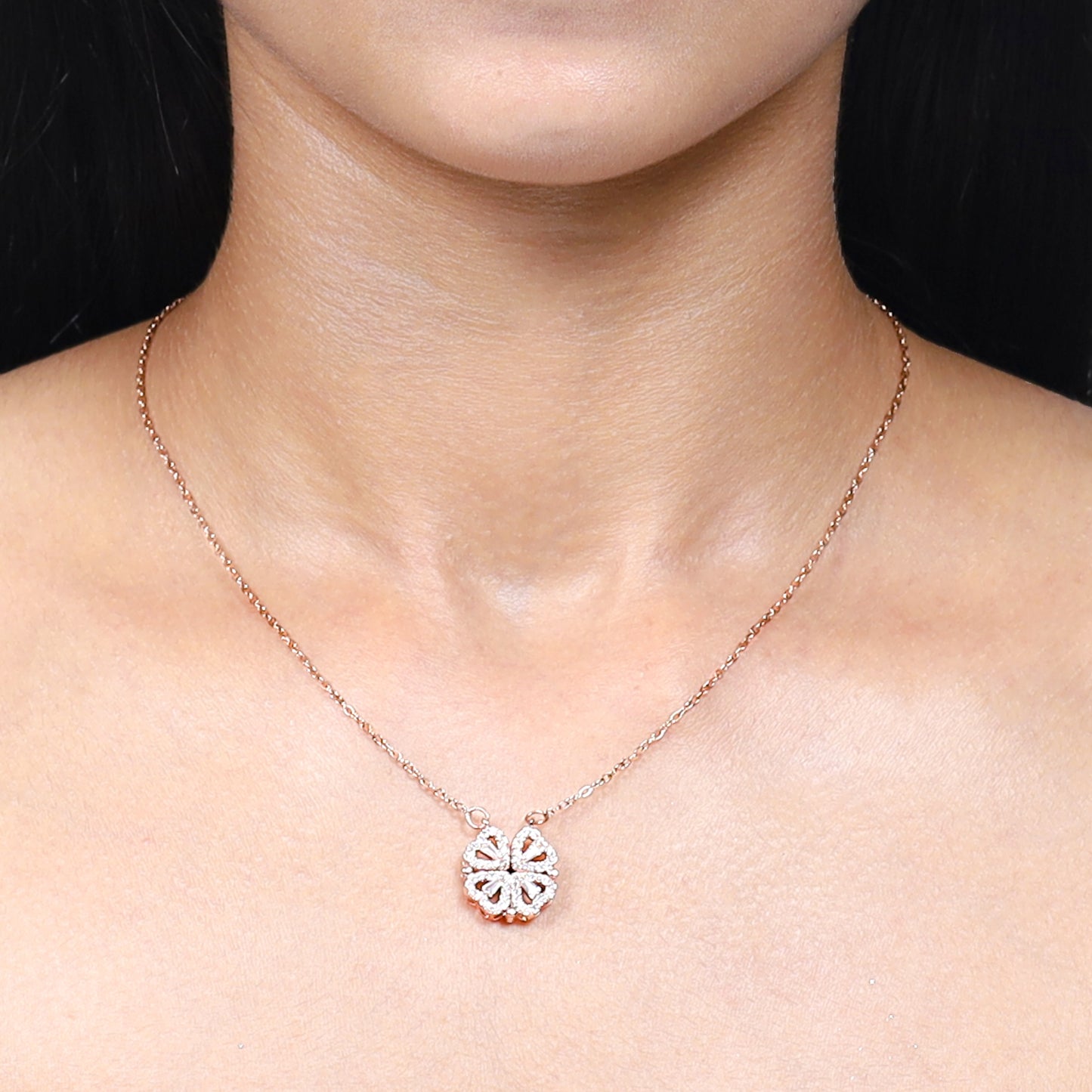 Floral Rose Gold Pendant