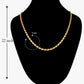 Gold Plated Flat Shaped Chain for Men